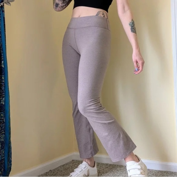 Pact On The Go To Legging Women's Deep Taupe Heather PureFit Bootcut - Cropped S - Picture 3 of 11